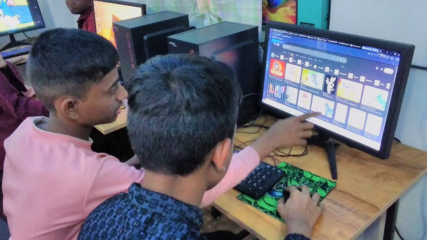 Learning about Scratch and Paint Tools